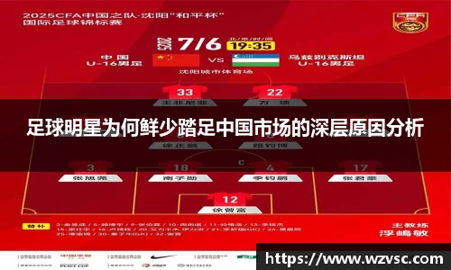 足球明星为何鲜少踏足中国市场的深层原因分析